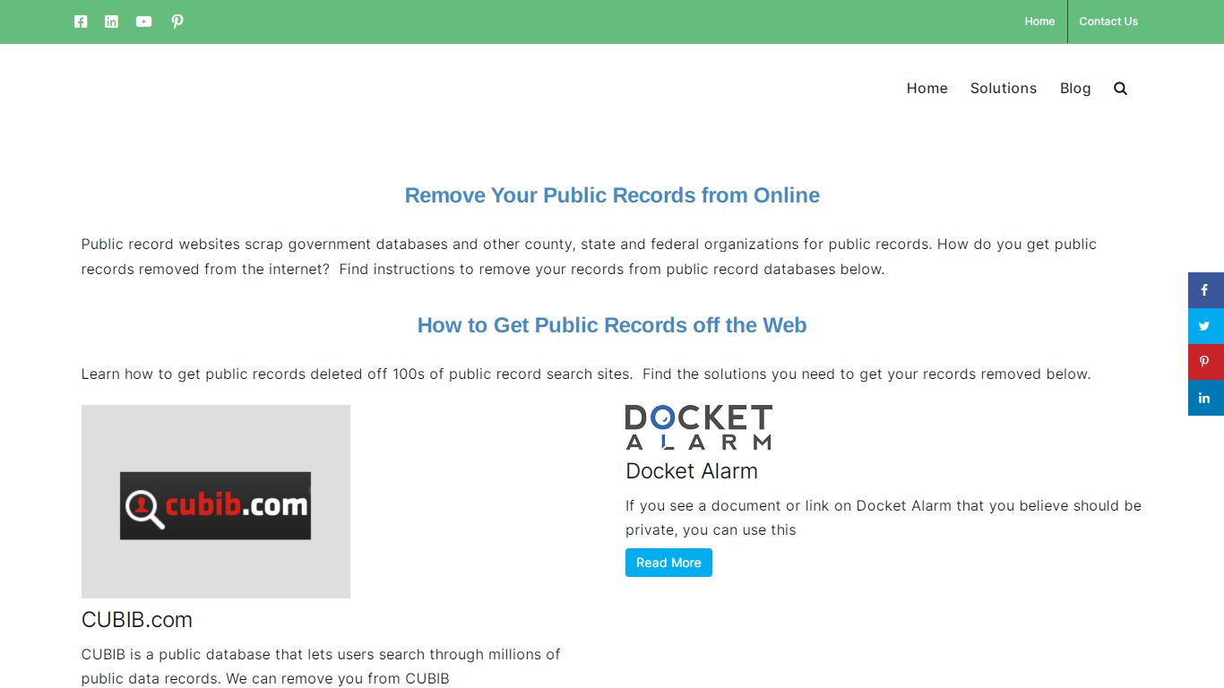 Remove Public Records from Internet Sources - Remove Online Information
