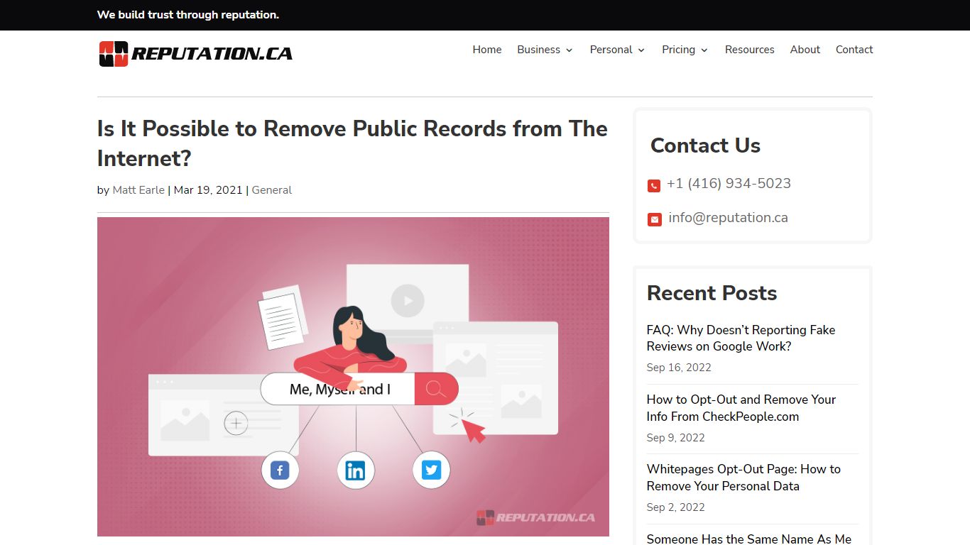 Is It Possible to Remove Public Records from The Internet?